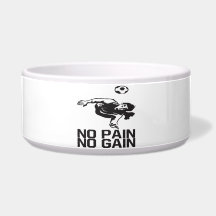 No Pain No Gain Dog Water Bowl