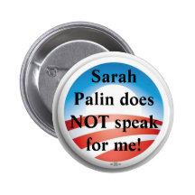 No-Palin Button - Customized