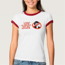 NO PALIN VOTE WITH MY BRAIN T-shirt