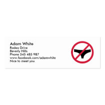 No panties business card templates