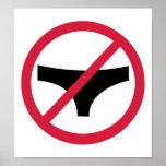 No panties posters