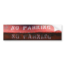 No Parking bumper sticker bumper stickers