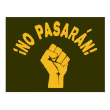 No Pasaran - They Shall Not Pass Post Cards