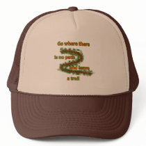 No Path Leave a Trail hats by 2wheeldigitalworks No Path Leave a Trail hats