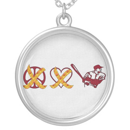 No Peace No Love Just Baseball Pendant