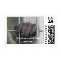 No Peace Without Freedom... postage
