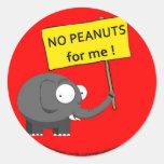 No peanuts allergy sticker