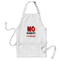 NO Peanuts I'm Allergic aprons