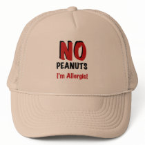 NO Peanuts I'm Allergic hats
