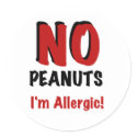 NO Peanuts I'm Allergic stickers by peanut_allergy NO Peanuts I'm Allergic stickers