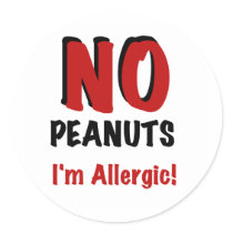 NO Peanuts I'm Allergic stickers by peanut_allergy NO Peanuts I'm Allergic stickers