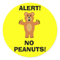 NO PEANUTS! STICKER