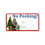 No Peeking! Gift Tags Address Label