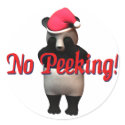 No Peeking Panda Bear! Sticker by oliver43 No Peeking Panda Bear! Sticker