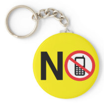 No Phone Zone Keychain