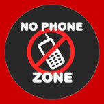 No Phone Zone stickers