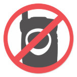 No Phone Zone Sticker