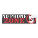 No Phone Zone Sticker Bumper Sticker