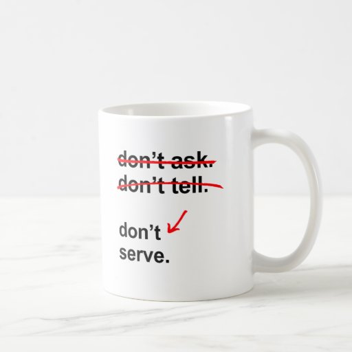 No pida. No diga. No sirva Tazas De Café
