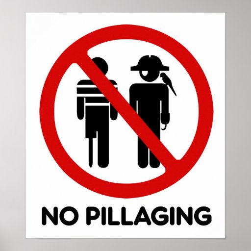 No Pillaging - Poster