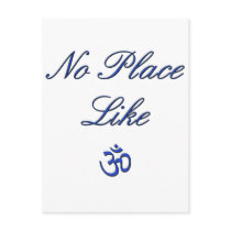 no_place_like_aum_blue postcards by lucky_luke no_place_like_aum_blue postcards