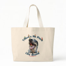 No Place Like Gnome Dog Canvas Bag