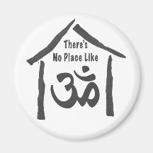 No Place Like Om Calligraphy Magnets