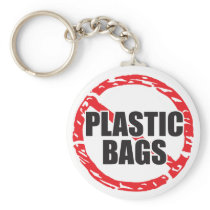 No Plastic Bags keychains