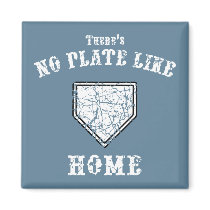 No Plate Like Home Magnet