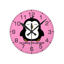 No Poking The Penguin Clock