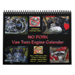 NO PORK 2013 Vee Twin Motorcycle Engine Calendar