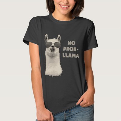 No Problem Llama Tee Shirt