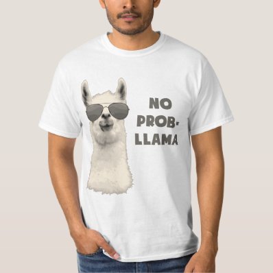 No Problem Llama Tee Shirt