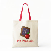No Problem School Tote bags