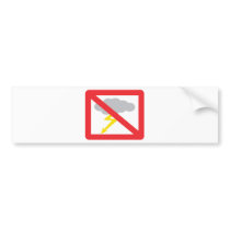no rain - no thunderstorm bumper stickers by Tomaniac no rain - no thunderstorm bumper stickers