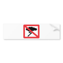 no rain - no thunderstorm bumper stickers by Tomaniac no rain - no thunderstorm bumper stickers