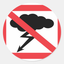 no rain - no thunderstorm stickers
