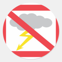 no rain - no thunderstorm stickers