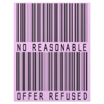 No Reasonable Offer Refused UPC letterhead by ColorShow No Reasonable Offer Refused UPC letterhead