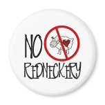 No Redneckery! Funny Redneck Sheep Refrigerator Magnet