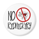 No Redneckery! Funny Redneck Sheep Refrigerator Magnet