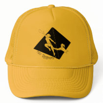 No Regrets Black on Yellow hats