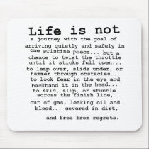 No Regrets - Dirt Bike Motocross Mousepad mousepads