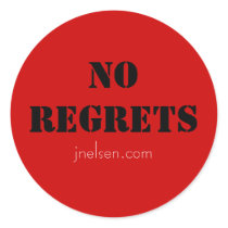 No Regrets Sticker by jaynenelsen No Regrets Sticker