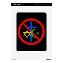 No Religion Decals For iPad