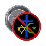 No Religion Pinback Button