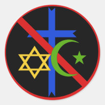No Religion Sticker