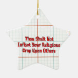 No Religious Crap Christmas Tree Ornament