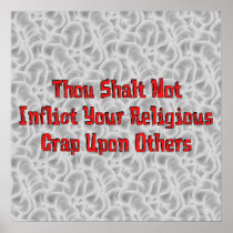 No Religious Crap Poster