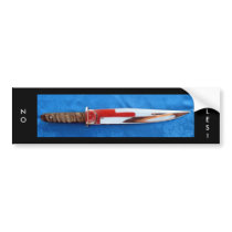 NO, RULES! BOWIE BUMPER STICKER